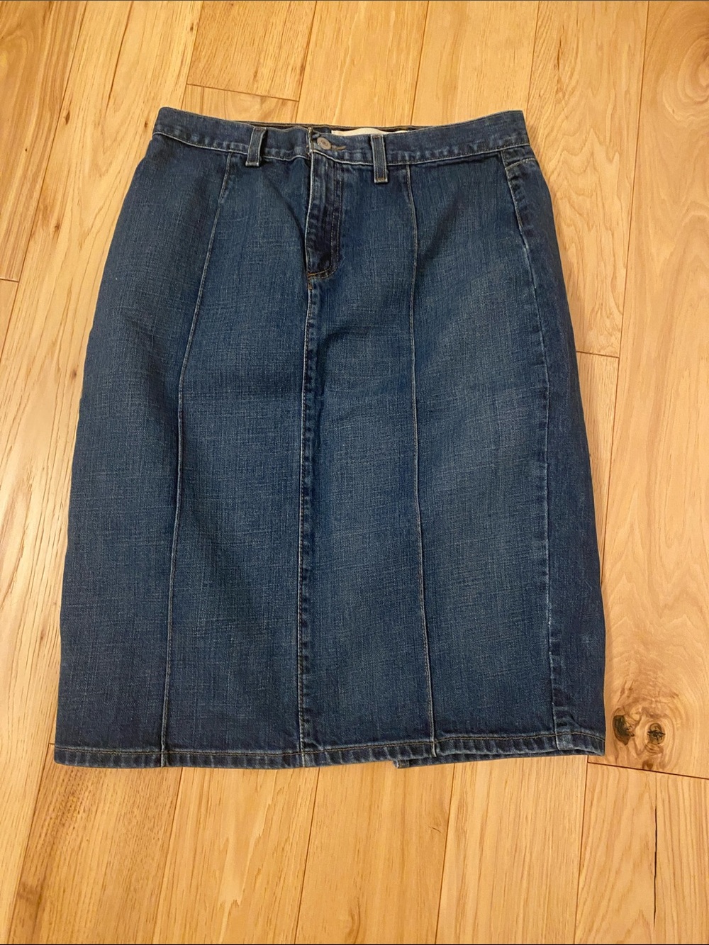 GAP Navy Blue Denim Pencil Skirt